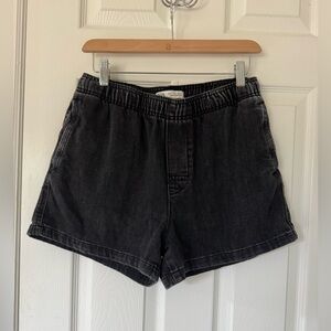 Zara Woman Acid Wash Denim Joggers - Black/Grey - Size S - Like New